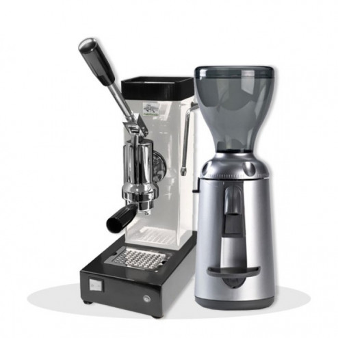 Ponte Vecchio Export White + Nuova Simonelli Grinta Chrome AMMT