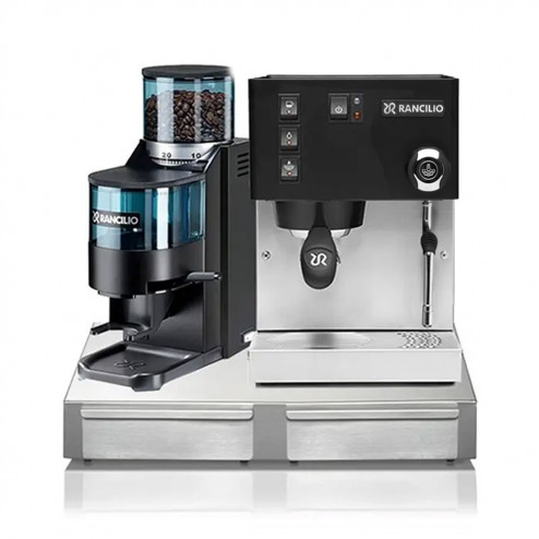 Rancilio Silvia V6 Black + Rancilio Rocky D Black + Rancilio BS50