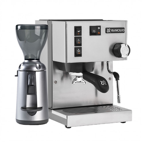 Rancilio Silvia V6 E Latest Edition & Nuova Simonelli Grinta Chrome AMMT