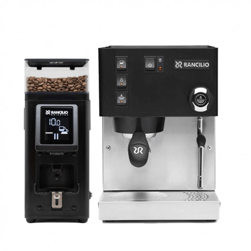 Rancilio Silvia Pro X Black & Rancilio Stile Black