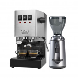 Gaggia Classic Evo Pro & Nuova Simonelli Grinta Chrome AMMT