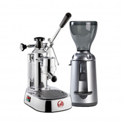 La Pavoni Europiccola EL LPLELQ01EU & Nuova Simonelli Grinta Chrome AMMT