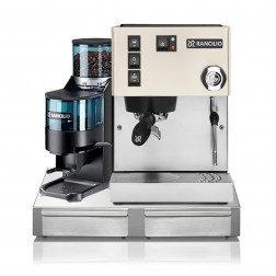 Rancilio Silvia V6 Valkoinen + Rancilio Rocky D Musta + Rancilio BS50