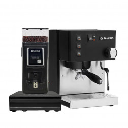 Rancilio Silvia V6 Black & Rancilio Stile SD Musta & Rancilio Knock Box