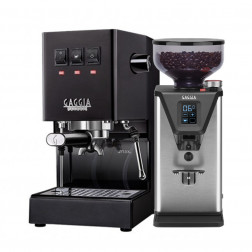 Gaggia Classic Pro E24 Musta & Gaggia MDF 55